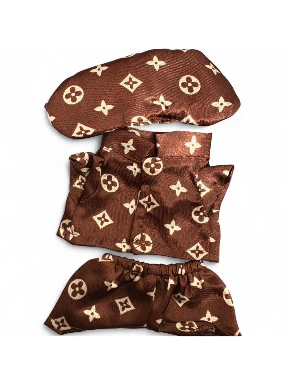 Labubu LV chocolate pajamas clothing set